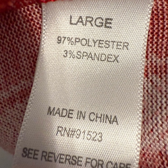 Red and White Plaid Pajama Pants Intimates Sleepwear - Large - Picture 3 of 4